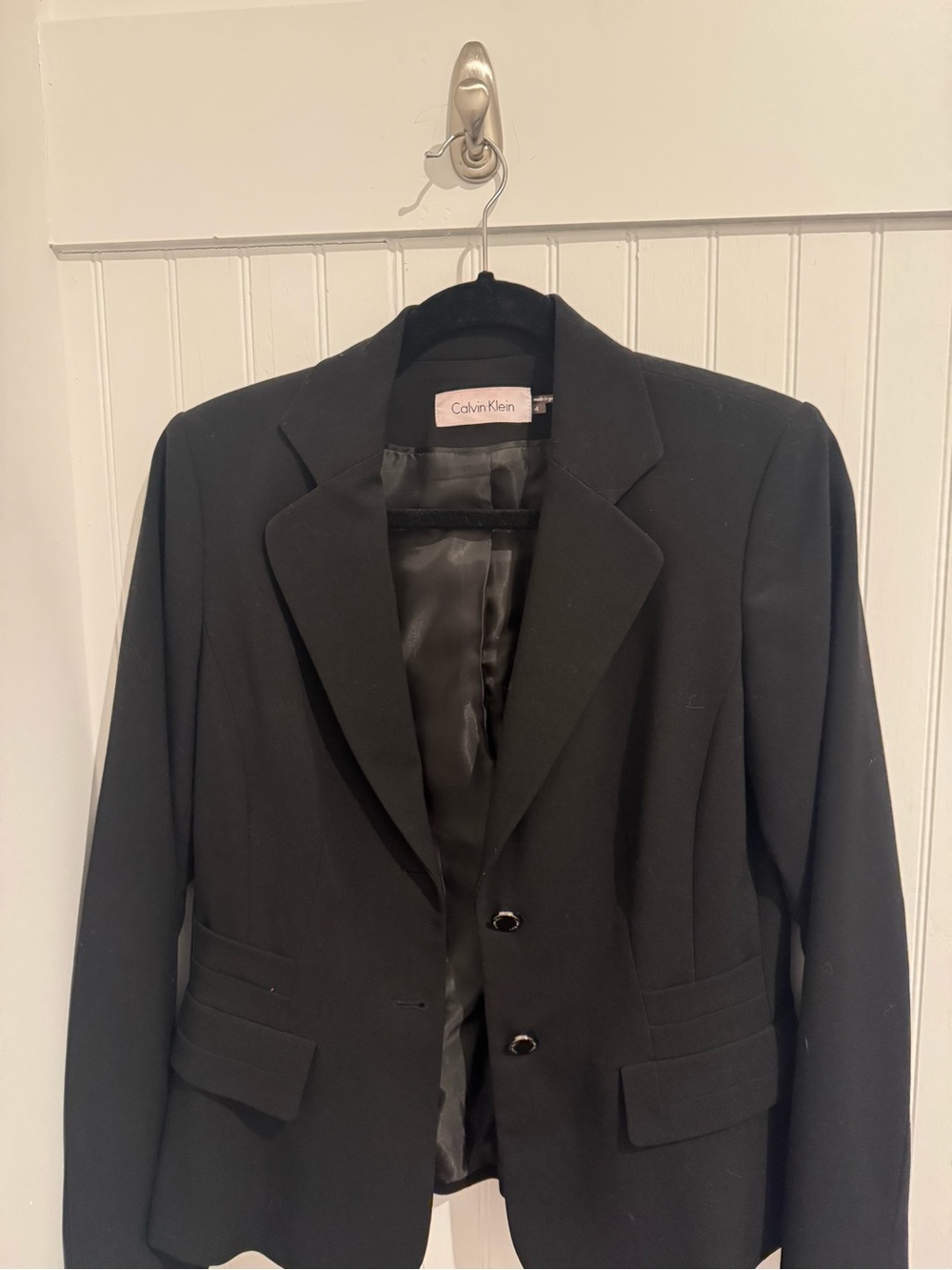 Calvin Klein Black Tailored Women's Blazer